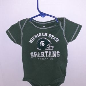 Michigan state Spartans onesie